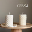 Sofa Wrinkle Soy Pillar Candle | Sculptural Home Decor
