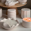 Donut Jar Soy Wax Candle | Wood Wick, Jesmonite Vessel
