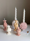 Curvy Body Soy Candle: Handmade Woman Torso Sculpture