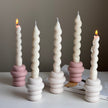 Donut Jesmonite Candlestick Holder: Minimalist Wedding Decor