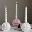 Lips Jesmonite Candlestick Holder: Handmade Wedding Decor