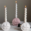 Lips Jesmonite Candlestick Holder: Handmade Wedding Decor