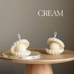 Sea Shell Soy Candle | Faux Pearl, Clam Shell Decor