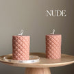 Sofa Wrinkle Soy Pillar Candle | Sculptural Home Decor