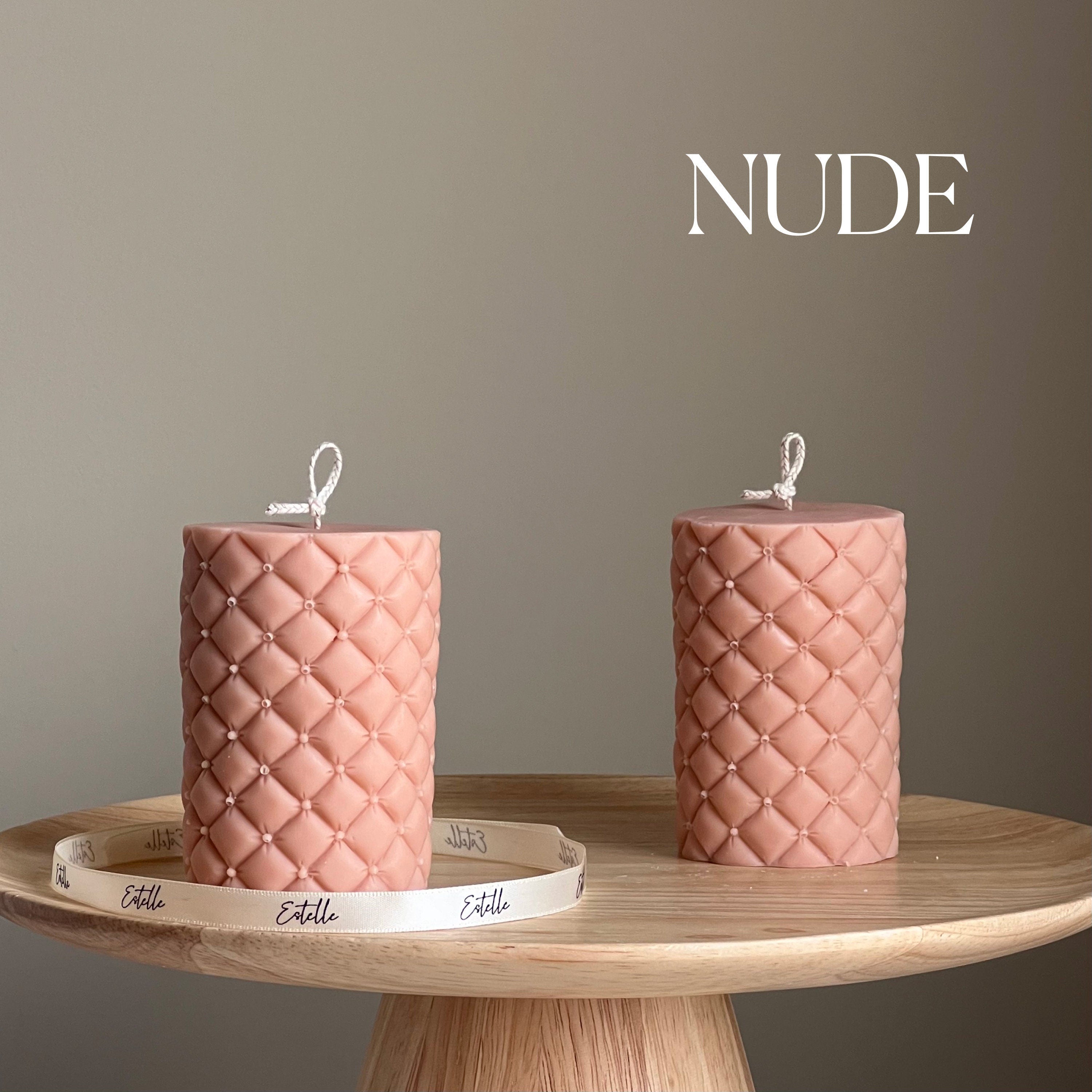 Sofa Wrinkle Soy Pillar Candle | Sculptural Home Decor