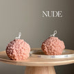 Handmade Soy Wax Gerbera Daisy Ball Candle: Decorative Candle