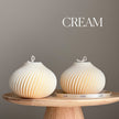 Handmade Spiral Soy Wax Candle: Minimalist Home Decor