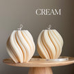 Large Swirl Soy Wax Candle | Home Decor