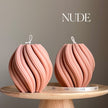 Large Swirl Soy Wax Candle | Home Decor