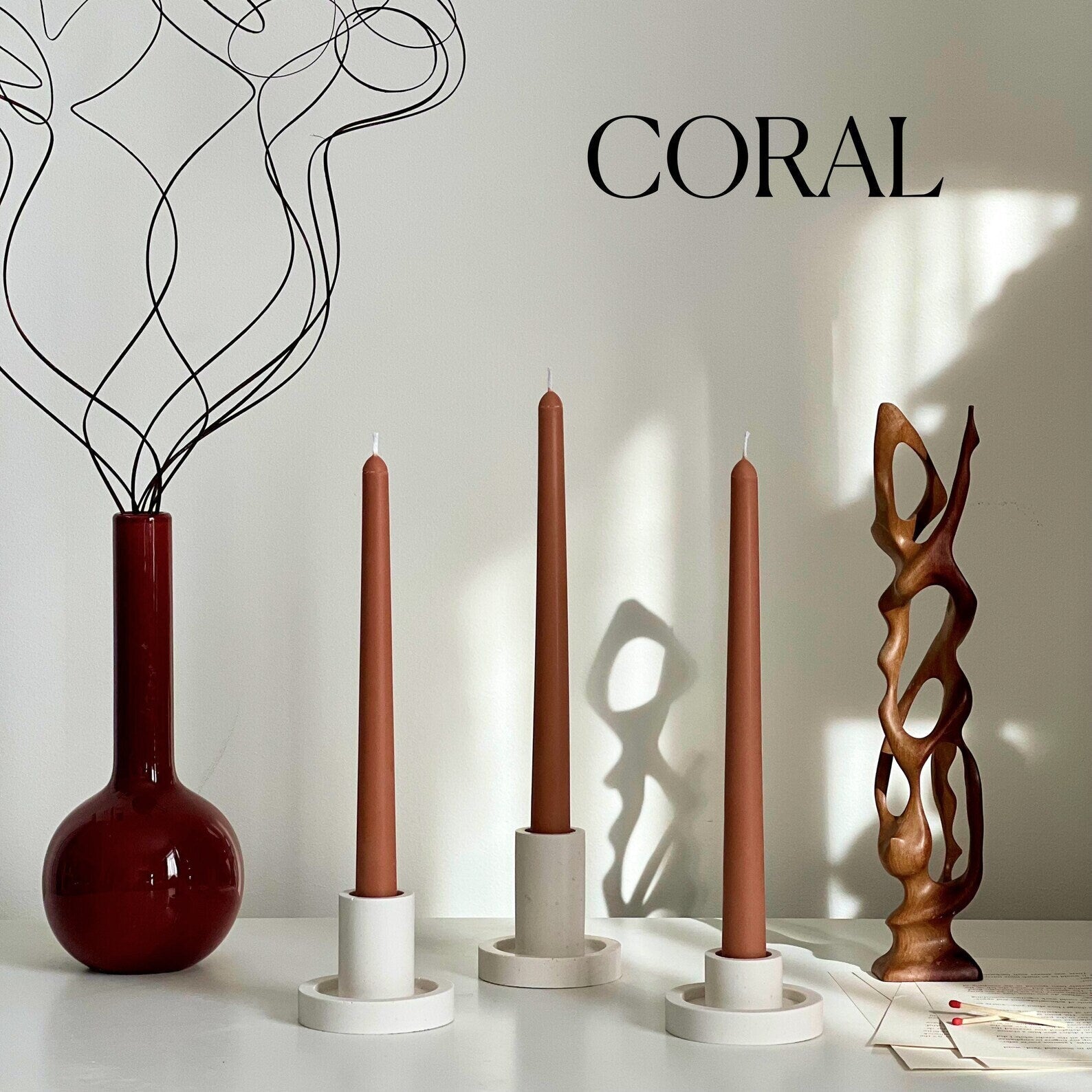 Soy Wax Taper Candle: Bulk Unscented Classic Candles, Event Decor