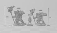 Oni Clan Ogre Magi mini - Artisan Guild | DnD | Ogre | Orc | Fantasy | Wizard | Sorcerer | Warlock | Monster | | Wargaming | Pathfinder
