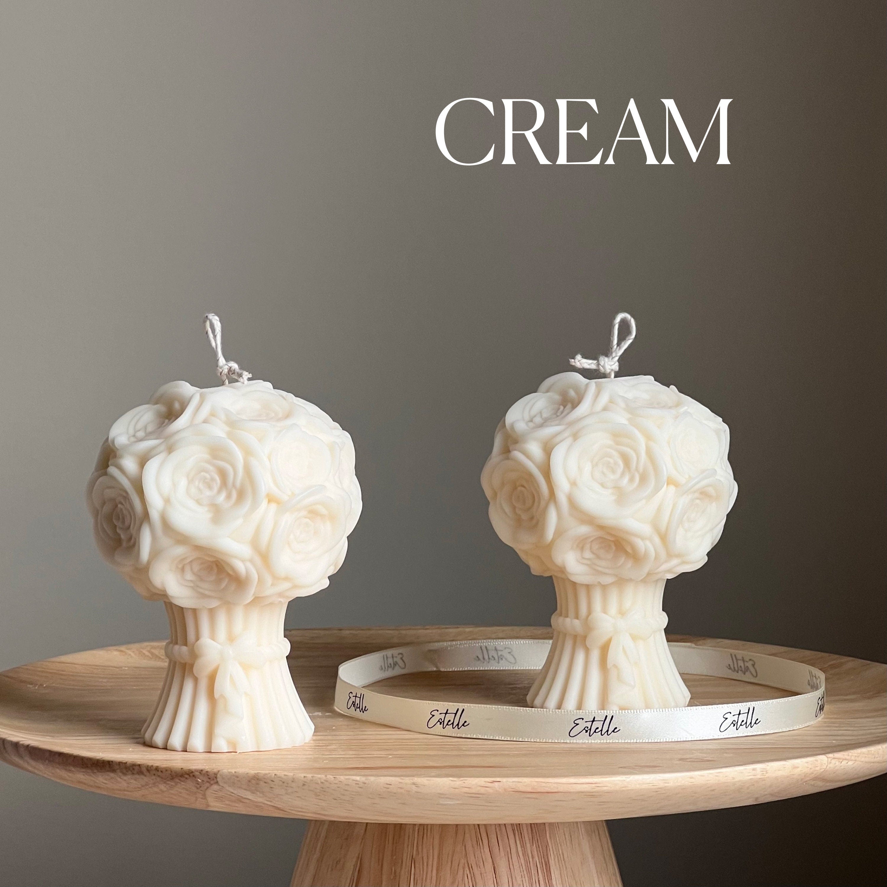 Sculptural Flower Bouquet Candle | Soy Wax Pillar