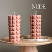 Heart Pillar Soy Candle | Sculptural Home Decor