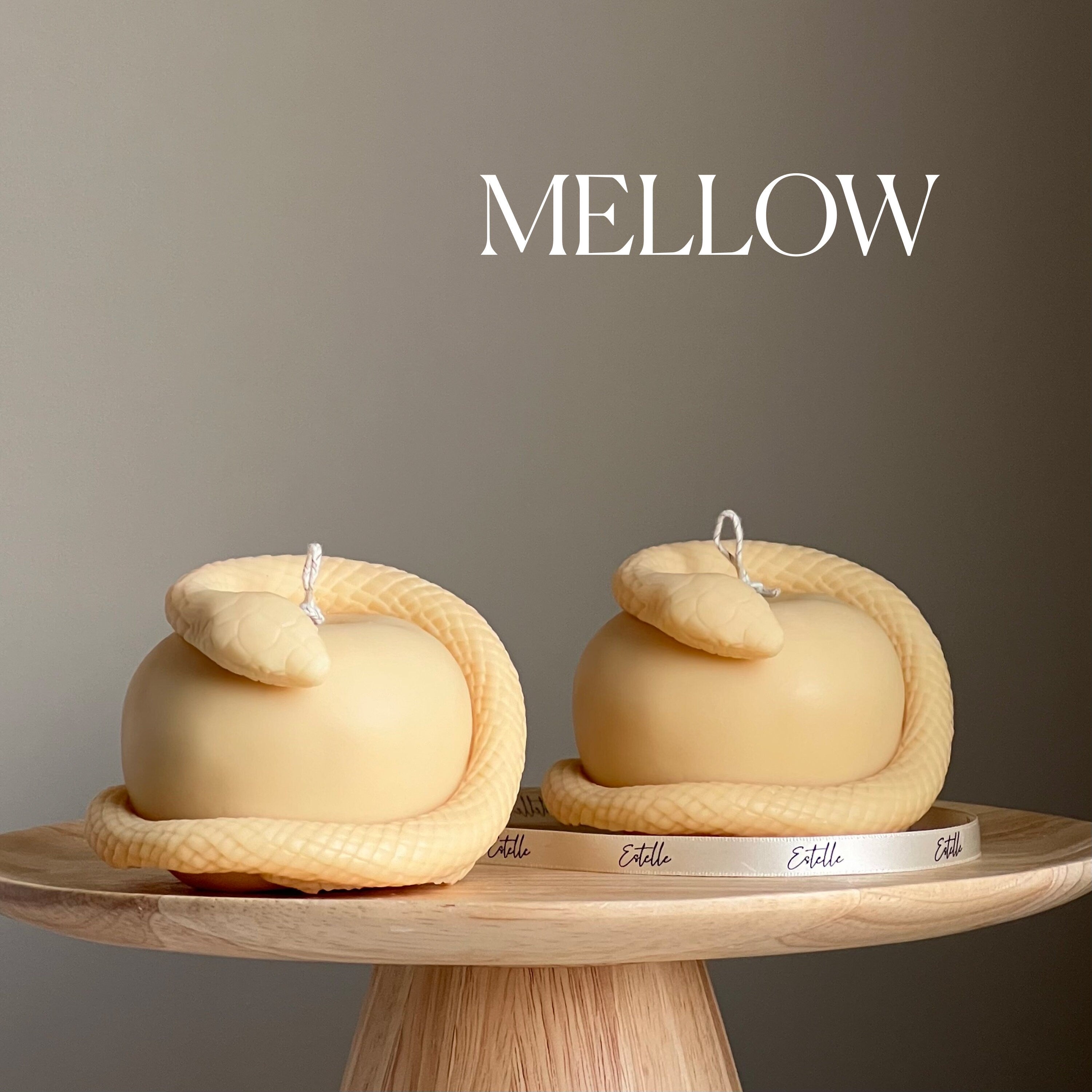 Snake Apple Soy Candle: Handmade Vegan Home Decor