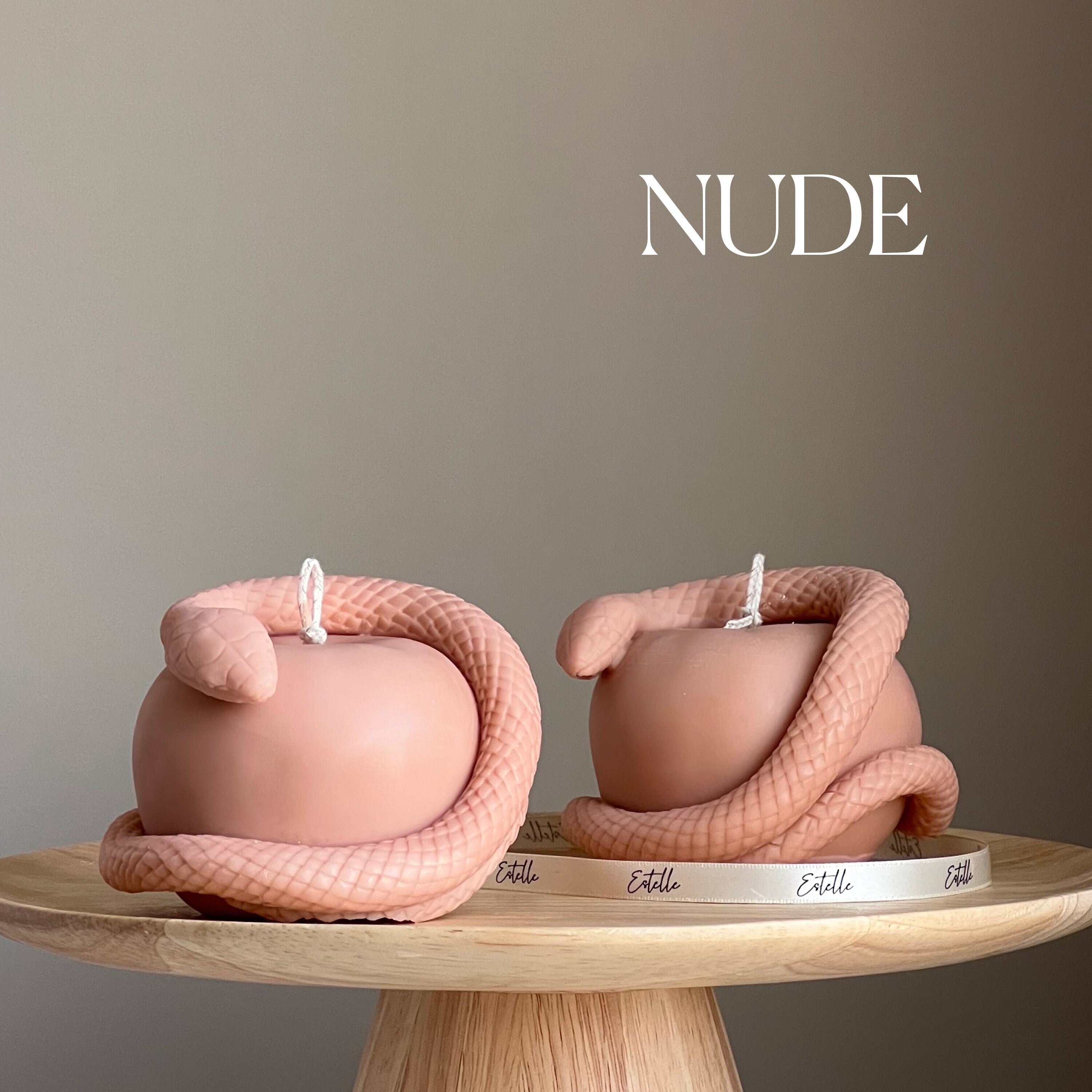 Snake Apple Soy Candle: Handmade Vegan Home Decor