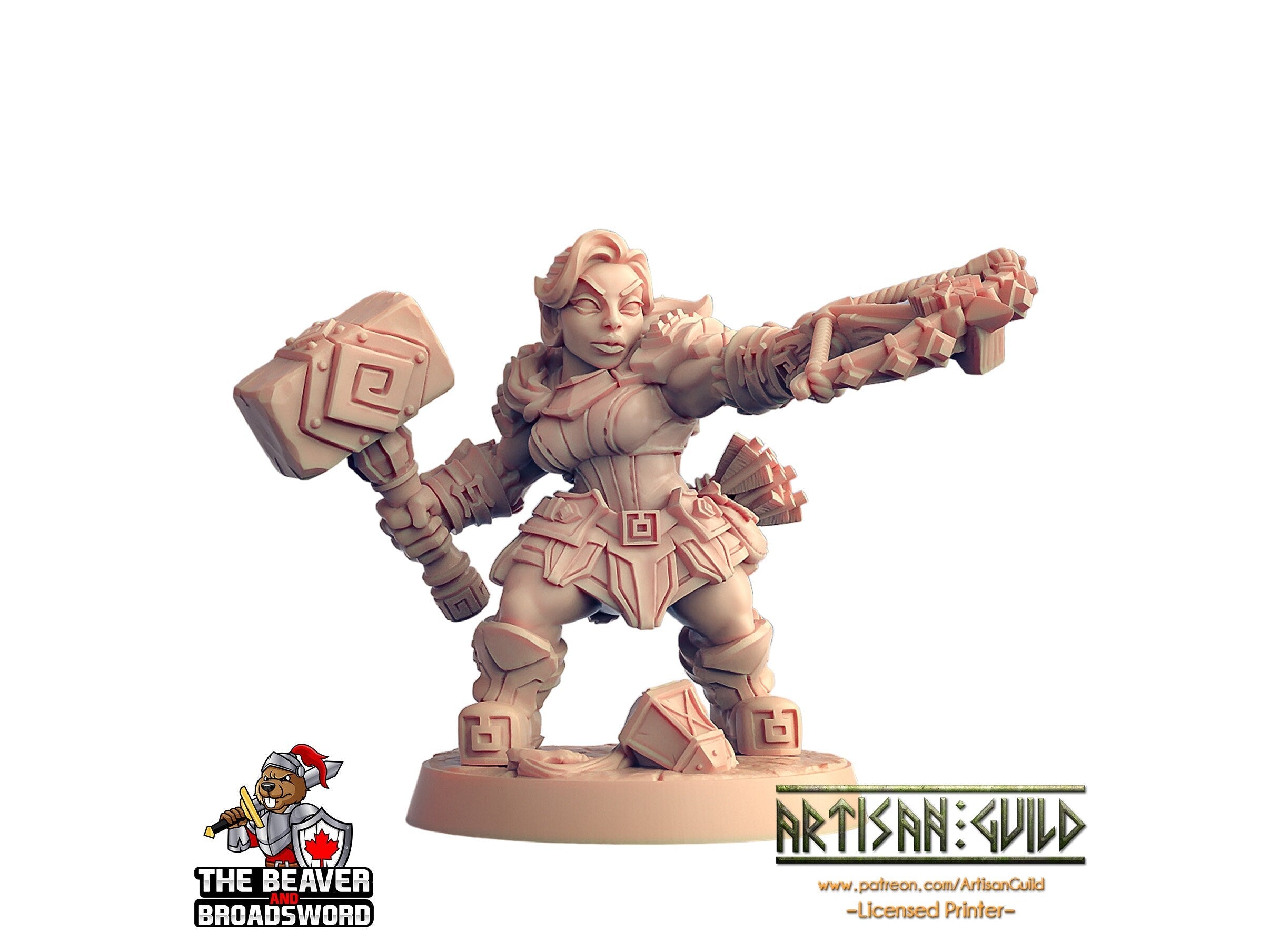 Dwarven Oathbreaker E dnd mini - Artisan Guild | Dwarf | Fighter | Female | Ranger | Artificer | Pathfinder | Wargaming | Clan |