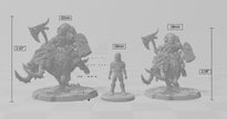 Gino on Wolf-Hog dnd mini - Artisan Guild | Dwarf | Fighter | Male | Ranger | Barbarian | Pathfinder | Mount | Clan | Artificer | Boar