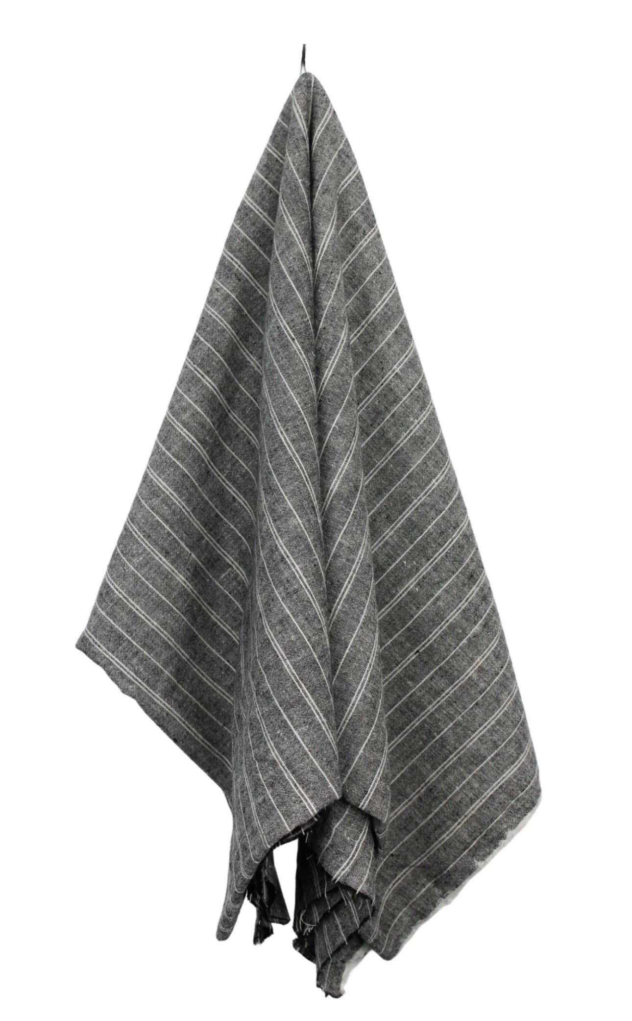 Hemp Organic Cotton Stripe Fabric: Lightweight Woven Material
