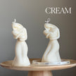 Mother & Child Soy Wax Candle: Hand-Poured Sculptural Pillar