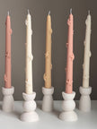 Handmade Starfish Soy Wax Taper Candle: Coastal Decor