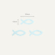 Fish Pin Badge | Cute Wooden Blue Fish Pin