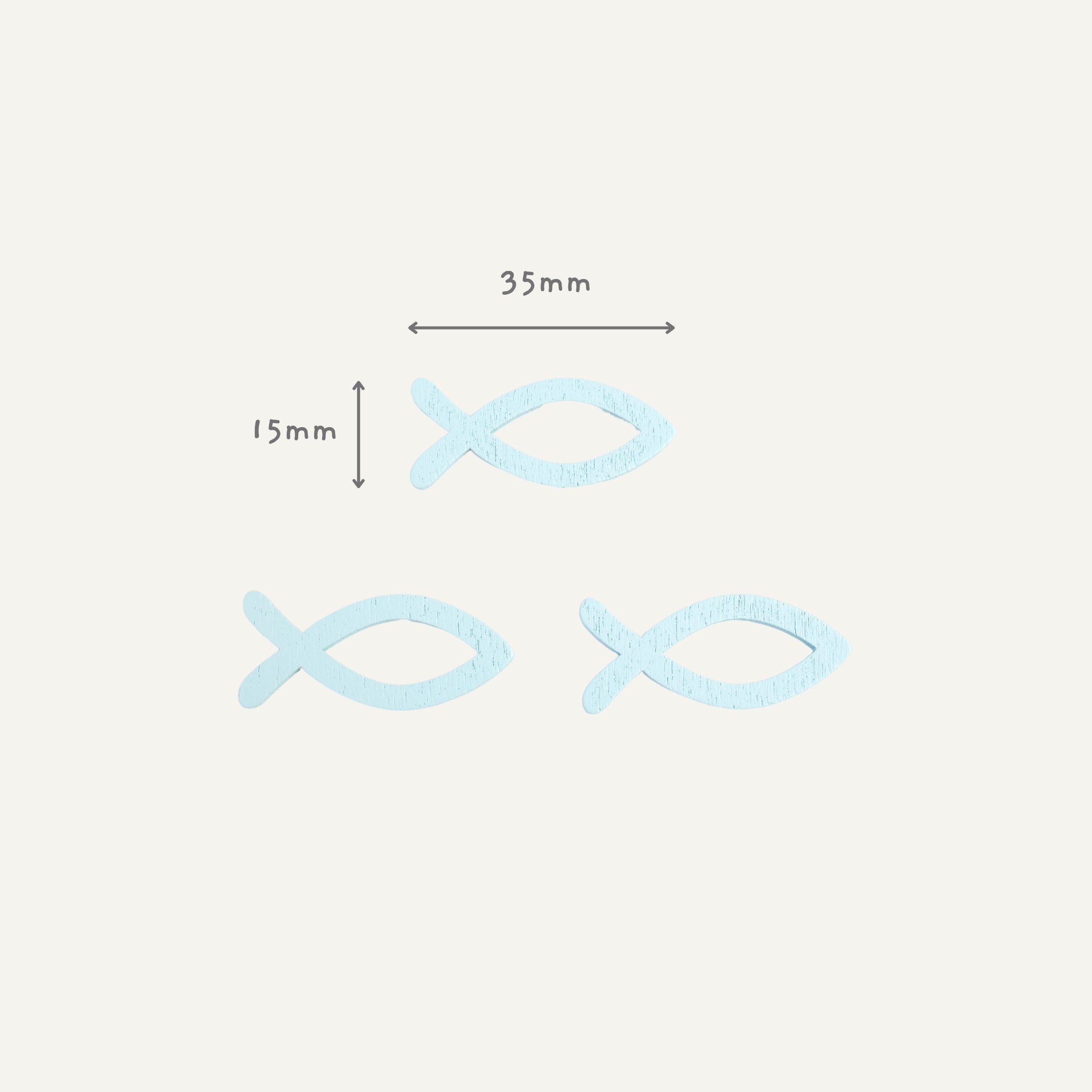 Fish Pin Badge | Cute Wooden Blue Fish Pin