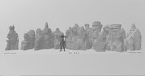 Grotto Walls - Printable Scenery | DnD | Clorehaven | Cave | Dungeon | Scene | Scatter Terrain | Wargaming | Pathfinder | 28mm 15mm 32mm