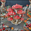 Magic Mushroom Clusters Tree Set - Printable Scenery | DnD | Cave | Swamp | Scatter Terrain | Wargaming | Goblin Grotto | 28mm 15mm 32mm