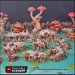 Raised Mushroom Caverns - Printable Scenery | DnD | Cave | Dungeon | Scene | Scatter Terrain | Wargaming | 28mm 15mm 32mm | Goblin Grotto