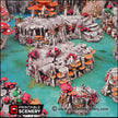 Raised Mushroom Caverns - Printable Scenery | DnD | Cave | Dungeon | Scene | Scatter Terrain | Wargaming | 28mm 15mm 32mm | Goblin Grotto