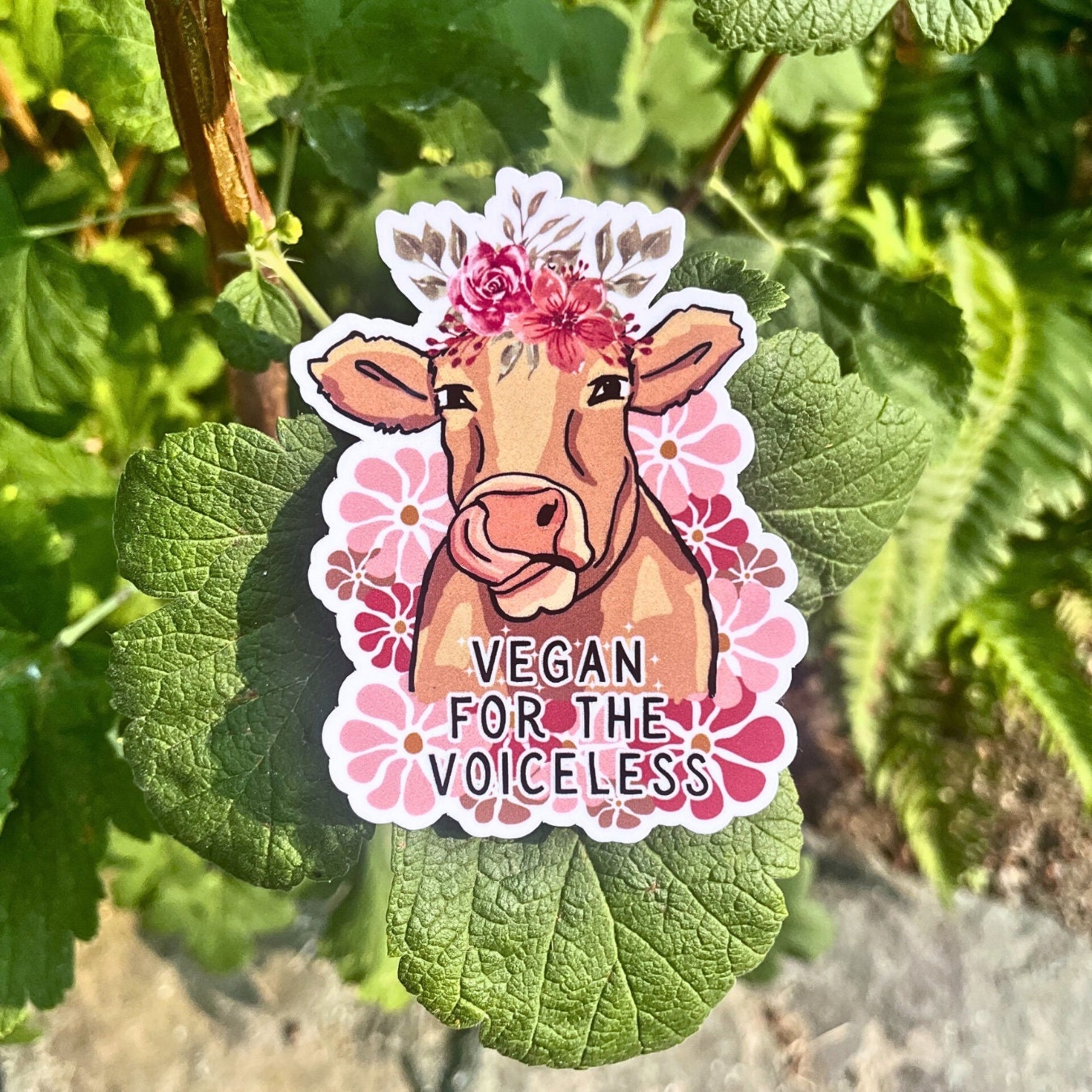 Vegan For the Voiceless Sticker