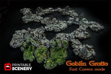 Grotto Floors - Printable Scenery | DnD | Clorehaven | Cave | Dungeon | Scene | Scatter | Wargaming | Terrain | Pathfinder | 28mm 15mm 32mm