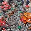 Mushroom Grotto Tunnels - Printable Scenery | DnD | Cave | Dungeon | Scene | Scatter Terrain | Wargaming | Pathfinder | 28mm 15mm 32mm
