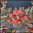Magic Mushroom Clusters Tree Set - Printable Scenery | DnD | Cave | Swamp | Scatter Terrain | Wargaming | Goblin Grotto | 28mm 15mm 32mm