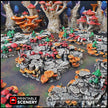 Mushroom Grotto Floors - Printable Scenery | DnD | Cave | Swamp | Scatter Terrain | Wargaming | Goblin Grotto | 28mm 15mm 32mm