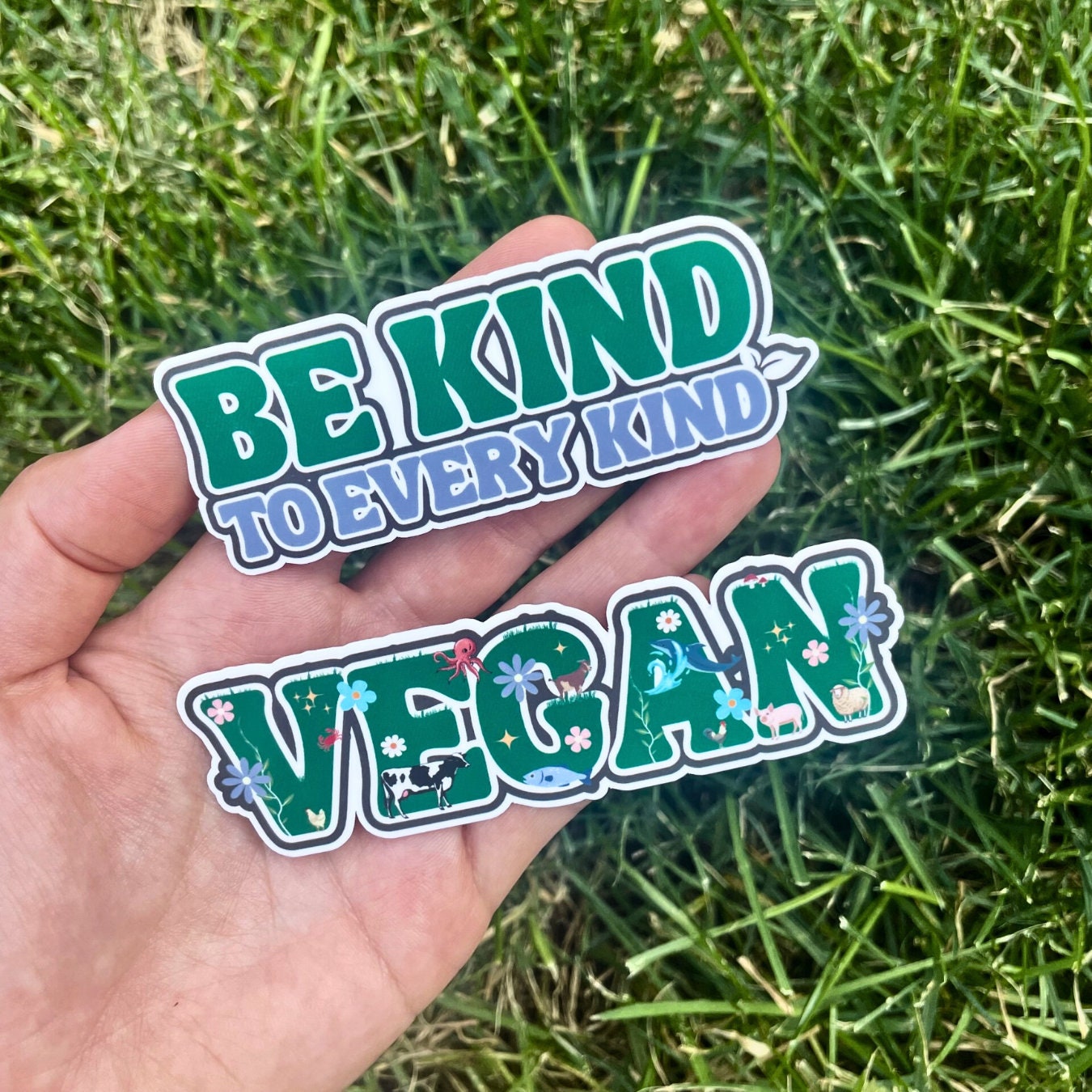 Be Kind To Every Kind Vegan Sticker