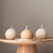 Dotted Soy Wax Ball Candle | Home Decor