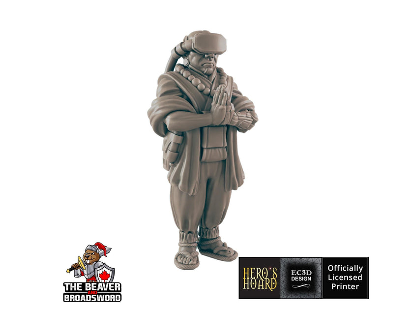 Cyber Monk mini - EC3D | Legion | Cyberpunk | Starfinder | Scifi | Futuristic | Cybernetic | Male | VR | Sci-Fi | 28mm | 32mm | Infinity