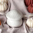 Mushroom Jar Soy Wax Candle: Handmade Jesmonite Vessel, Autumn Scent