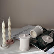 Ribbed Roman Jar Soy Candle | Jesmonite Vessel, Housewarming Gift