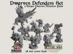 Dwarven Defenders 11 mini set - Artisan Guild | DnD | Fighter | Barbarian | Dwarf | Cleric | Paladin | Pathfinder, TTRPG, Wargaming