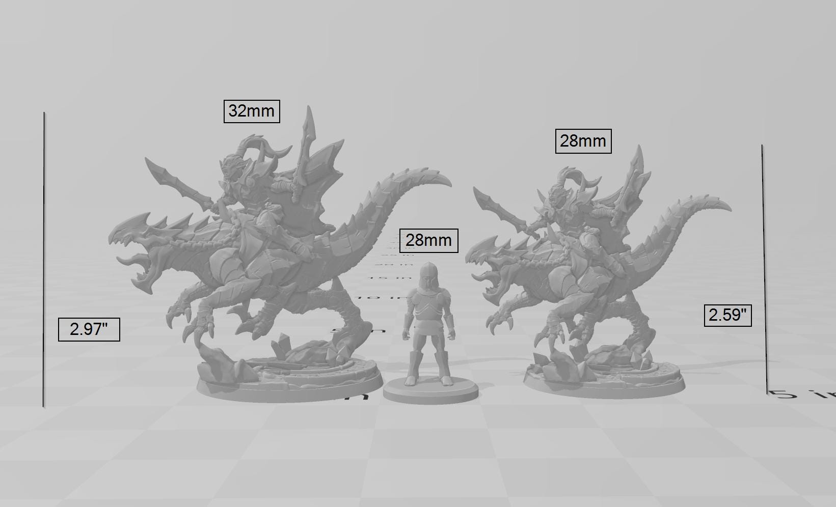 Mounted Khaladas Soulsplitter  DnD mini - Dungeons and Dragons | Male | Fighter | Rogue | Elf Drow DnD 5e Fantasy Pathfinder 2e 5e Tabletop