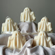Handmade Halloween Ghost Candle: Sculptural Soy Wax Candle