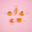 Bread Bakery Brooch | Baguette, Croissant, Pretzel Pins