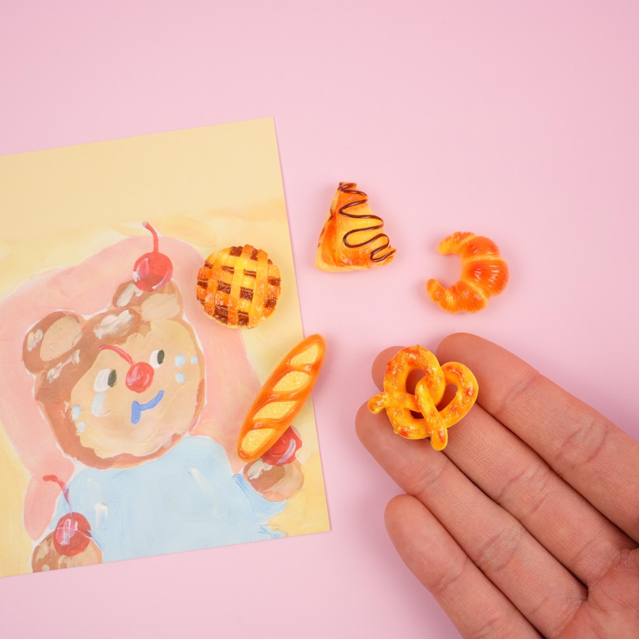 Bread Bakery Brooch | Baguette, Croissant, Pretzel Pins