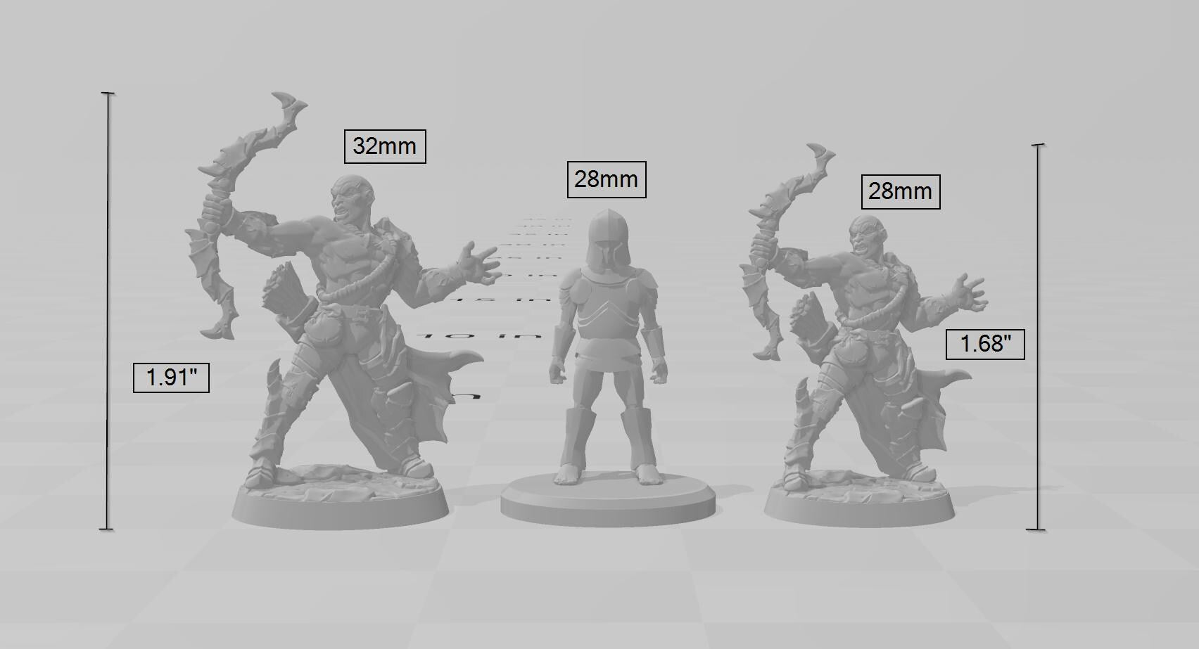 Scourgeland Survivor C dnd mini - Dungeons and Dragons | Male | Fighter | Ranger | Human 5e Fantasy  Pathfinder 2e 5e Tabletop | Mini RPG
