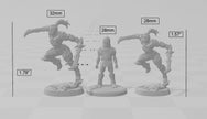 Scourgeland Survivor F dnd mini - Dungeons and Dragons | Female | Rogue | Barbarian| Human 5e Fantasy  Pathfinder 2e 5e Tabletop Mini RPG