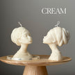 Handmade Afro Lady Soy Candle: Sculptural Home Decor Gift