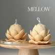 Handmade Soy Lotus Candle: Sculptural Home Decor Gift