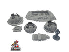 Scifi Vents and Access Hatch - EC3D , Infinity, Legion, Sci-fi, Cyberpunk, Starfinder, tabletop terrain, Sci-fi Scenery, Wargaming, Space